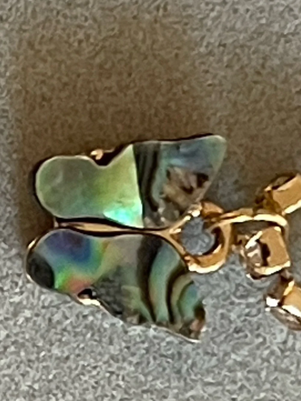 Set of 5 Ankle Bracelets.  Butterfly/Rhinestone theme.